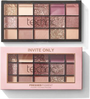 Technic 15 Color Pressed Pigment Eyeshadow Palette - Invite Only